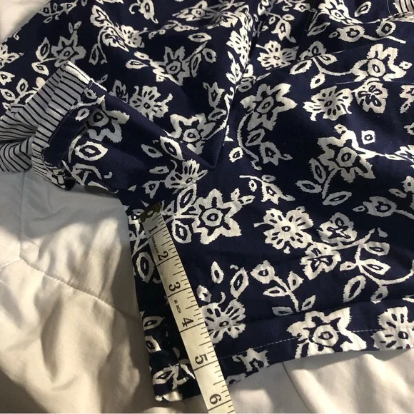 Vintage 80s striped floral mixed pattern super high waisted shorts - Picture 10 of 10